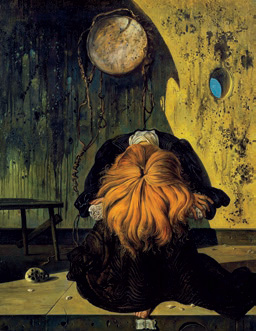 Néo-romantiques, un moment oublié de l’art moderne 1926-1972. : Eugène Berman. Sunset (Medusa). 1945, huile sur toile, 146,4 x 114,3 cm. North Carolina Museum of Art, Raleigh.